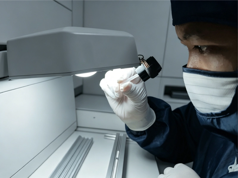 endoscope-device-quality-inspection-worker